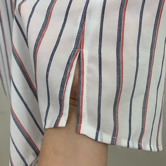 Paraphrase | Striped Button Down Blouse - Picture 4 of 6